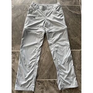 Sportsman Women's Size 4 Zip Off Convertible Hiking Pants Nylon Stretch Fish